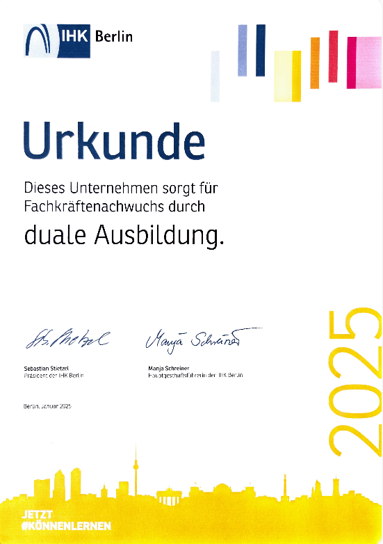 Ausbildung IHK 2025